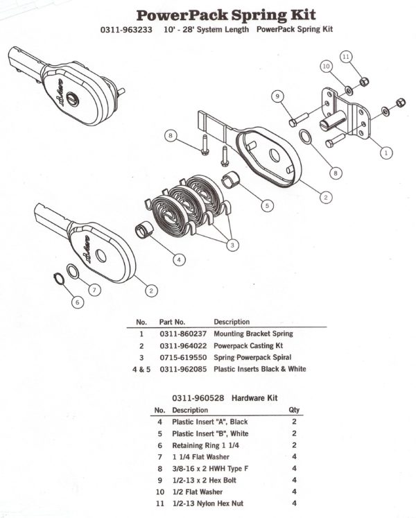 PowerPack Spiral Spring | Aero Easy Cover Tarp Parts